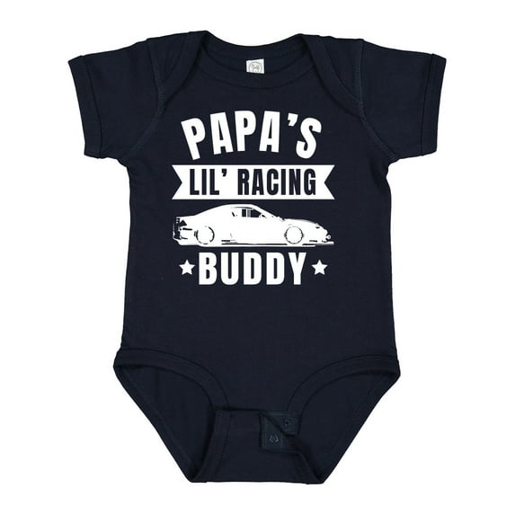 Inktastic Papas Lil Racing Buddy Boys or Girls Baby Bodysuit