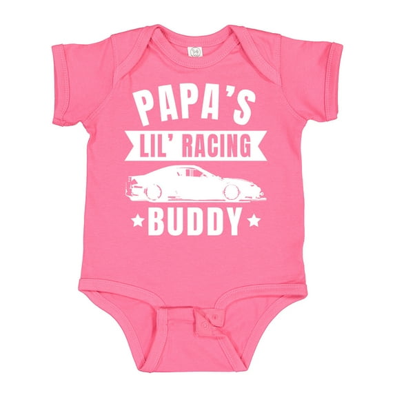 Inktastic Papas Lil Racing Buddy Boys or Girls Baby Bodysuit