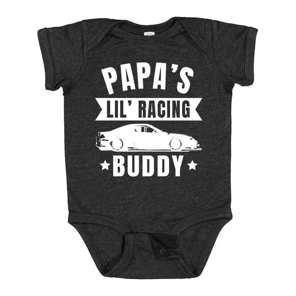 Inktastic Papas Lil Racing Buddy Boys or Girls Baby Bodysuit