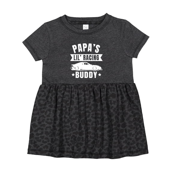Inktastic Papas Lil Racing Buddy Girls Baby Dress