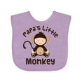 thumbnail image 1 of Inktastic Papas Little Monkey Boys Funny Boys or Girls Baby Bib, 1 of 4