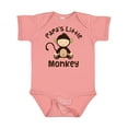 thumbnail image 1 of Inktastic Papas Little Monkey Boys Funny Boys or Girls Baby Bodysuit, 1 of 5
