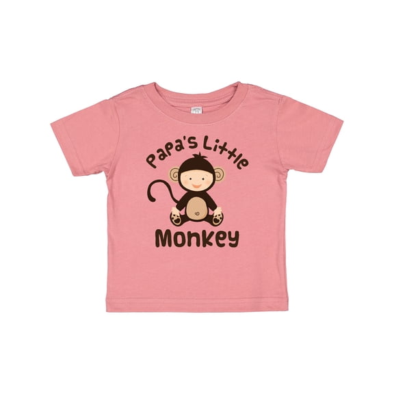 Inktastic Papas Little Monkey Boys Funny Boys or Girls Baby T-Shirt