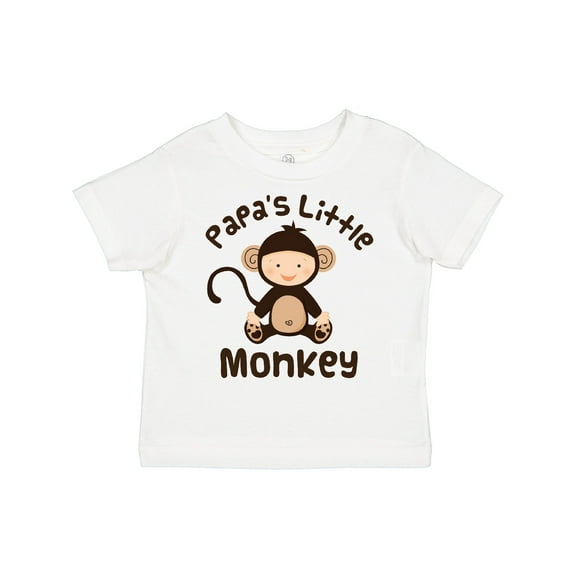 Inktastic Papas Little Monkey Boys Funny Boys or Girls Toddler T-Shirt