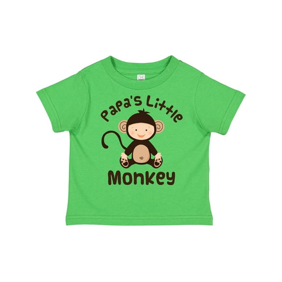 Inktastic Papas Little Monkey Boys Funny Boys or Girls Toddler T-Shirt