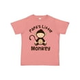 thumbnail image 1 of Inktastic Papas Little Monkey Boys Funny Boys or Girls Toddler T-Shirt, 1 of 5