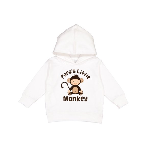 Inktastic Papas Little Monkey Boys Funny Toddler Hoodie