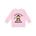 thumbnail image 1 of Inktastic Papas Little Monkey Boys Funny Toddler Sweatshirt, 1 of 4