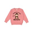thumbnail image 1 of Inktastic Papas Little Monkey Boys Funny Toddler Sweatshirt, 1 of 4