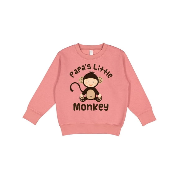 Inktastic Papas Little Monkey Boys Funny Toddler Sweatshirt