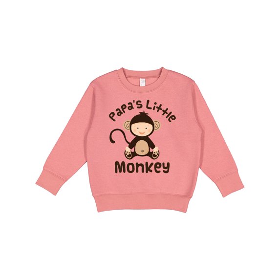 Inktastic Papas Little Monkey Boys Funny Toddler Sweatshirt