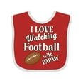 thumbnail image 1 of Inktastic Papaw Football Grandson Boys or Girls Baby Bib, 1 of 4