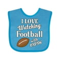 thumbnail image 1 of Inktastic Papaw Football Grandson Gift Boys or Girls Baby Bib, 1 of 4