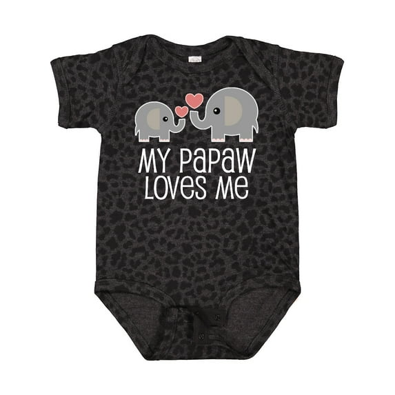 Inktastic Papaw Grandpa Loves Me Boys or Girls Baby Bodysuit