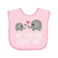 thumbnail image 1 of Inktastic Papaw Grandpa Loves Me Gift Boys or Girls Baby Bib, 1 of 4