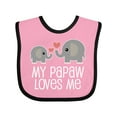 thumbnail image 1 of Inktastic Papaw Grandpa Loves Me Gift Boys or Girls Baby Bib, 1 of 4