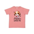 thumbnail image 1 of Inktastic Papaw Loves Me Grandchild Puppy Boys or Girls Toddler T-Shirt, 1 of 5