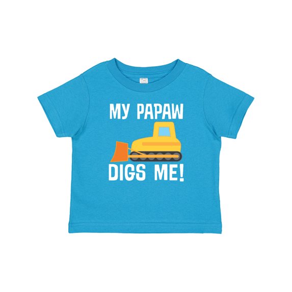 Inktastic Papaw Loves Me Grandson Truck Boys Baby T-Shirt