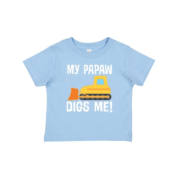 Inktastic Papaw Loves Me Grandson Truck Boys Baby T-Shirt