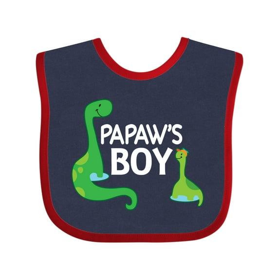 Inktastic Papaw's Boy Grandson Boys Baby Bib