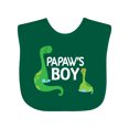 thumbnail image 1 of Inktastic Papaw's Boy Grandson Boys Baby Bib, 1 of 4