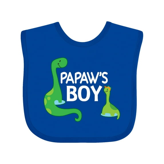 Inktastic Papaw's Boy Grandson Boys Baby Bib