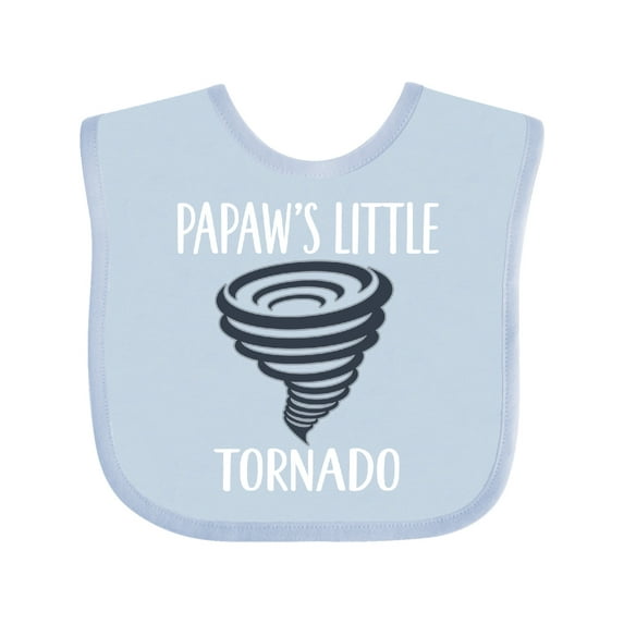 Inktastic Papaws Little Tornado Boys Grandson Boys Baby Bib