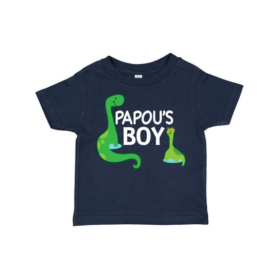 Inktastic Papou's Boy Grandson Dinosaur Boys Toddler T-Shirt