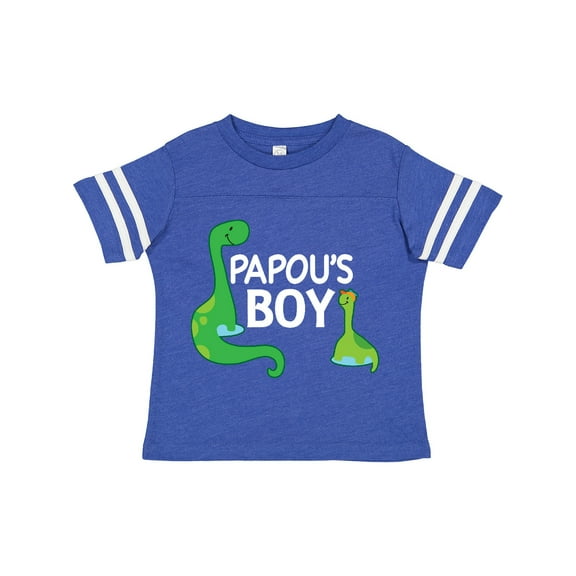 Inktastic Papou's Boy Grandson Dinosaur Boys Toddler T-Shirt