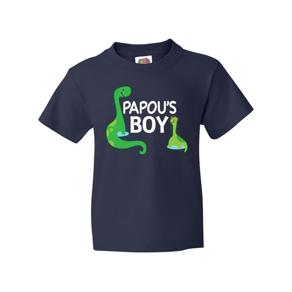 Inktastic Papou's Boy Grandson Gift Youth T-Shirt