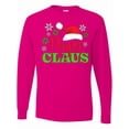 thumbnail image 1 of Inktastic Pappy Claus with Christmas Santa Hat and Snowflakes Long Sleeve T-Shirt, 1 of 5