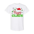 thumbnail image 1 of Inktastic Pappy Claus with Christmas Santa Hat and Snowflakes T-Shirt, 1 of 5