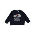 thumbnail image 1 of Inktastic Pappy Loves Me Grandson Baby Sweatshirt, 1 of 4