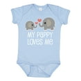 thumbnail image 1 of Inktastic Pappy Loves Me Grandson Boys or Girls Baby Bodysuit, 1 of 5