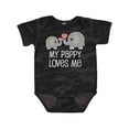 thumbnail image 1 of Inktastic Pappy Loves Me Grandson Boys or Girls Baby Bodysuit, 1 of 5
