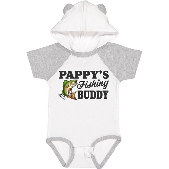 Inktastic Pappy's Fishing Buddy Boys Baby Bodysuit