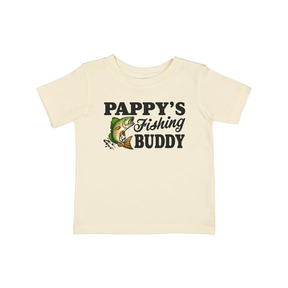 Inktastic Pappy's Fishing Buddy Boys Baby T-Shirt
