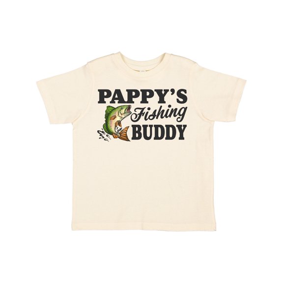 Inktastic Pappy's Fishing Buddy Boys Toddler T-Shirt