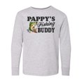 thumbnail image 1 of Inktastic Pappy's Fishing Buddy Long Sleeve Youth T-Shirt, 1 of 5