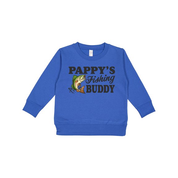 Inktastic Pappy's Fishing Buddy Toddler Sweatshirt