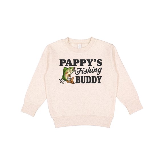 Inktastic Pappy's Fishing Buddy Toddler Sweatshirt