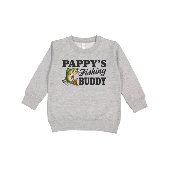 Inktastic Pappy's Fishing Buddy Toddler Sweatshirt