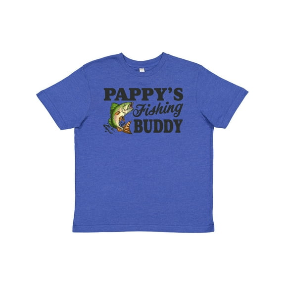 Inktastic Pappy's Fishing Buddy Youth T-Shirt