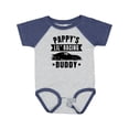 thumbnail image 1 of Inktastic Pappy's Lil' Racing Buddy with Car Silhouette Boys or Girls Baby Bodysuit, 1 of 5