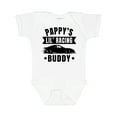 thumbnail image 1 of Inktastic Pappy's Lil' Racing Buddy with Car Silhouette Boys or Girls Baby Bodysuit, 1 of 5