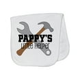 thumbnail image 1 of Inktastic Pappy's Little Helper Grandchild Baby Burp Cloth, 1 of 3