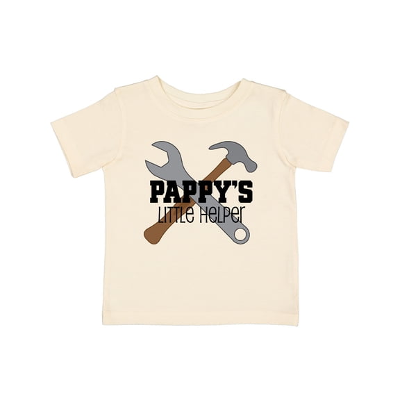 Inktastic Pappy's Little Helper Grandchild Boys Baby T-Shirt