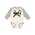 thumbnail image 1 of Inktastic Pappy's Little Helper Grandchild Boys Long Sleeve Baby Bodysuit, 1 of 5