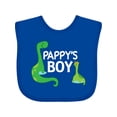 thumbnail image 1 of Inktastic Pappys Boy Grandson Dinosaur Boys Baby Bib, 1 of 4