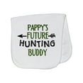 thumbnail image 1 of Inktastic Pappys Future Hunting Buddy Baby Burp Cloth, 1 of 3